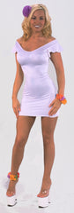 SEXY STRIPPER HOT CLUB WEAR BODY CON INNOCENT RUFFLE DRESS BY LA KISS.COM - LA Kiss.com