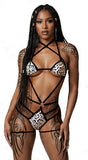 URBAN DANCE STRIPPER WEAR BROOKLYN CAGE BOOTY SET BY LA KISS.COM
