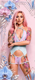 FLIRTY FRINGE ACCENT MESH CAMI W/THONG BY LA KISS LLC