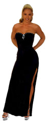 TORRID TUBE GOWN W/RHINESTONE ACCENT BY BLUE ORCHID