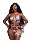 Decadent One leg Mini Chap Set Onsie By LA Kiss.com