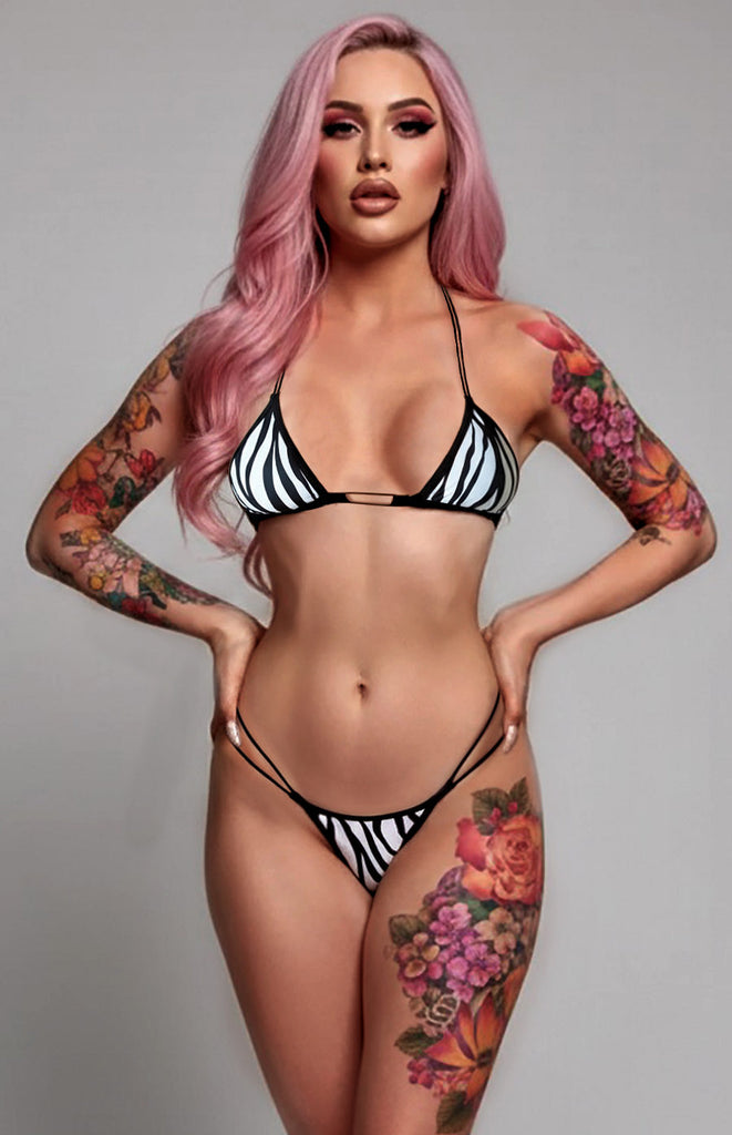 Beautiful Elastic String Invisible Thong Bikini by LA Kiss.com