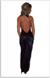 SEXY STRIPPER GOWN MIDNIGHT FANTASY GOWN W LINED /LACE & RHINESTONE INSERT AND THONG BY LA KISS.COM - LA Kiss.com - 2