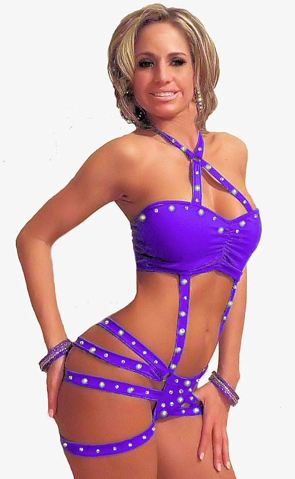 SEXY STRIPPER WEAR RHINESTONE CAGE BOOTY SET BY LA KISS DESIGNS BY LA LA Kiss.com SEXY STRIPPER WEAR RHINESTONE CAGE BOOTY SET BY LA KISS DESIGNS BY LA LA Kiss.com