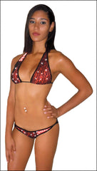 SEXY STRIPPER LACEOVER 2 PIECE SET W/RHINESTONES BY LAKISS.COM - LA Kiss.com