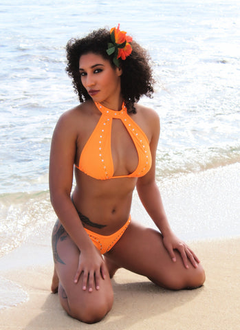 Pool Party Bikinis Sexy Rhinestone Diva Scrunch Butt bikini by LA kiss.com