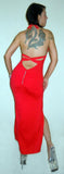 Sexy Gown Rio Rhinestone Gown with Criss Cross Back by LA Kiss.com