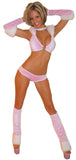 SEXY STRIPPER  EXOTIC DANCER 7 PIECE VELVET AND FUR HOODIE SET BY LA KISS.COM - LA Kiss.com - 1