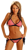 Country Girl Gingham Pucker Back Bikini - LA Kiss.com - 1