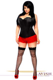 Lavish Black Sweetheart Side Zipper Corset - LA Kiss.com - 1